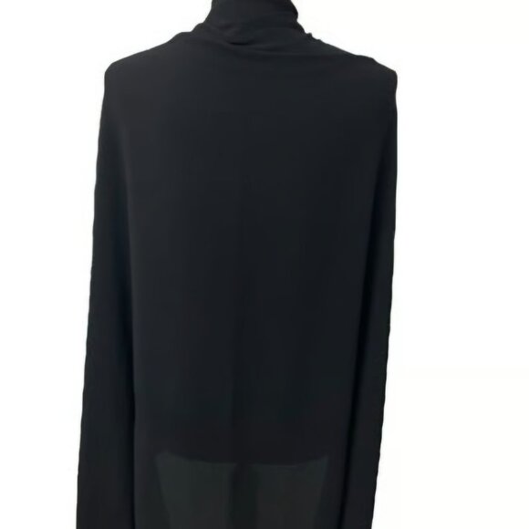 NWT Black Show Me Your Mumu Shawl Cape Wrap One size fits all - Picture 2 of 8